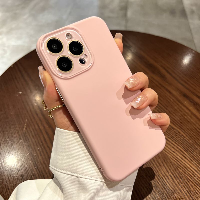 Liquid Silicone Full Coverage Lens Protector Compatible With 15 Phone Case IPhone 16 Pro Max New 13 Simple_voghion.com