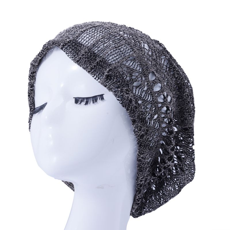 Breathable Hollow Pattern Pile Hat – Women's Summer Pullover For Shopping & Leisure (Fashionable Retro Style)_voghion.com