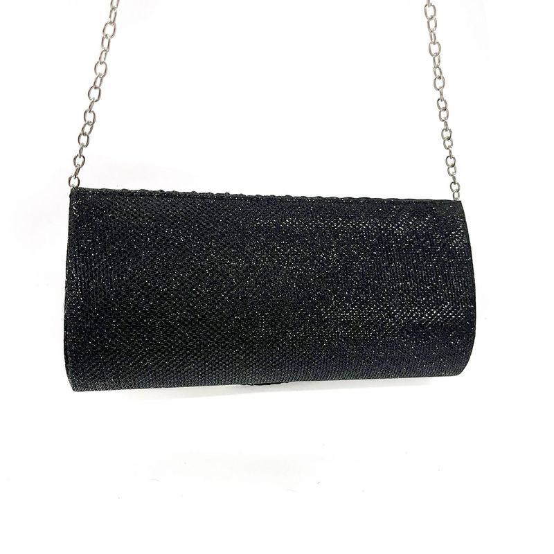 Andralyn Borsa da Cena a Pieghe Lucida da Donna con Tracolla a Catena Staccabile Borsa per Matrimonio, Fidanzamento, Appuntamento, Festa, Abito Formale per Donna_voghion.com