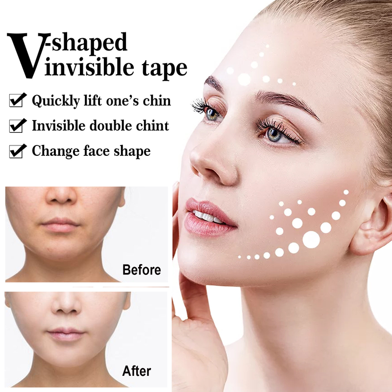 EELHOE Facial Tight Doppio Mento V-Face Guazi Cerotto Lifting Invisibile_voghion.com