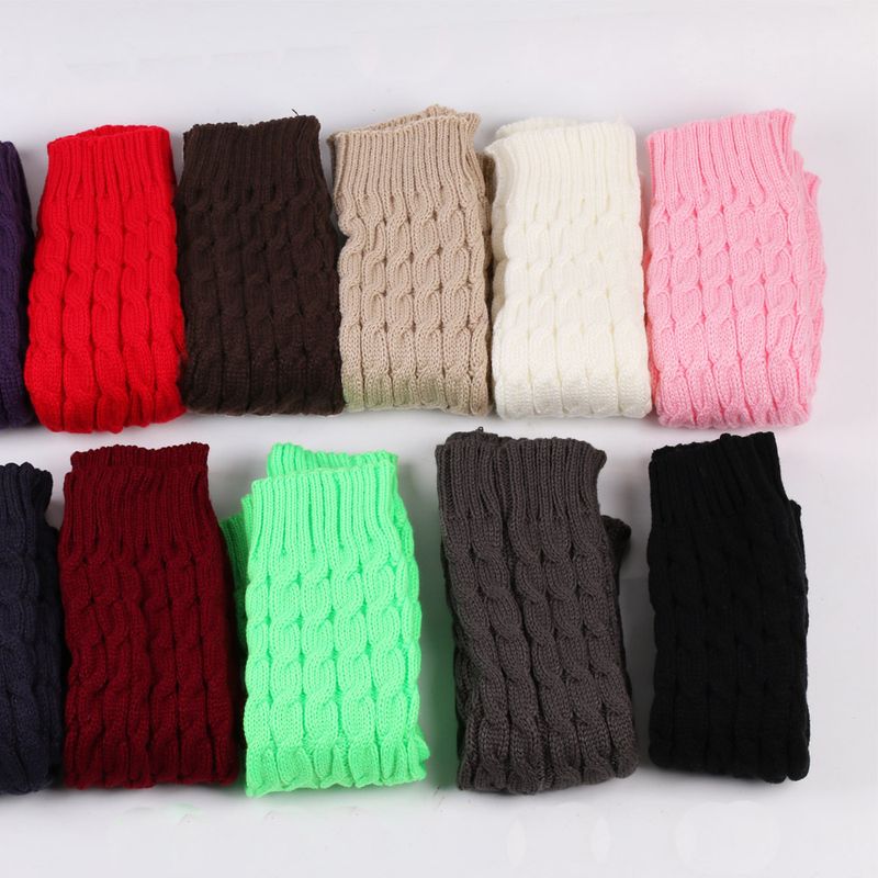 Grobe Wollsocken, Beinwärmer, gestapelte Socken im koreanischen Stil, gestrickte Beinabdeckungen für Herbst und Winter, grenzüberschreitende, achtstellige, gedrehte Beinschutzstiefel_voghion.com