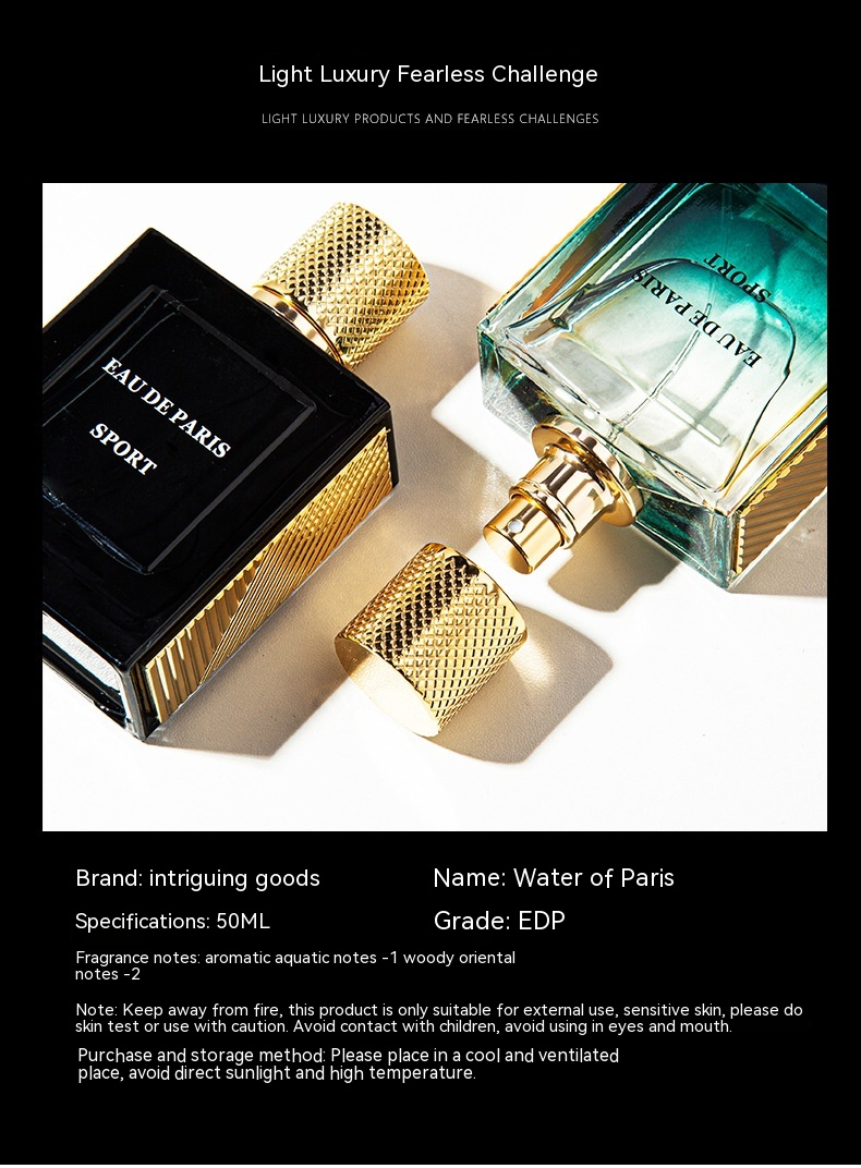 Nieuw parfum is tot nadenken stemmend, Paris Water Herenparfum Wood Ocean Flavour 50ml Fris en aanhoudend parfum_voghion.com