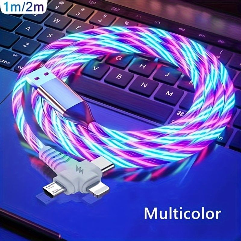 3-in-1-Kabel für iPhone 14/13/12/11 Pro Max/XS/XR/X SE 8/7/6, Samsung, Xiaomi, Oppo, Vivo, Lenovo,_voghion.com