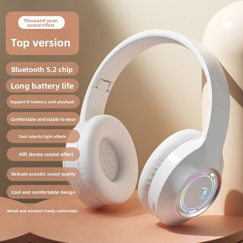 Headphones Over-Ear Wireless Bluetooth Deep Bass Music Compatible With Vivo Huawei OPPO Universal_voghion.com