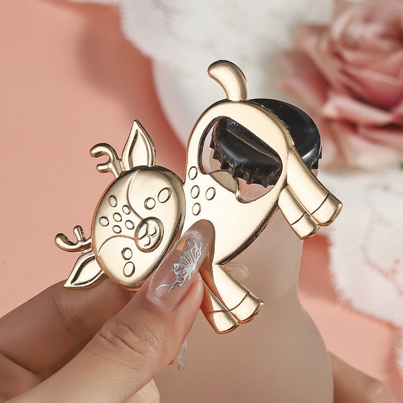 2024 Neuer Flaschenöffner mit Hirschmotiv, grenzüberschreitender Flaschenöffner für europäische und amerikanische Partys, kleine Geschenke, kreativer Flaschenöffner_voghion.com