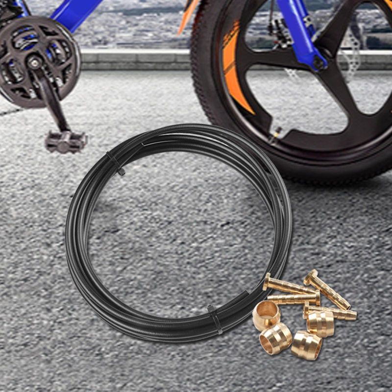 Präzisionsgefertigter Fahrrad-Hydraulikschlauch SMBH59BH90, Olive und Anschlusseinsatz, Set 2, 5 m, für Shimano-Bremssystem_voghion.com