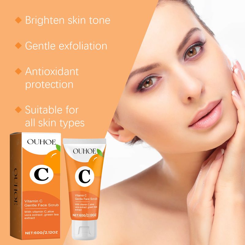 OUHOE Vitamina C Riparazione e Nutrimento della Pelle Pulizia del Viso Pori Detergente Delicato_voghion.com