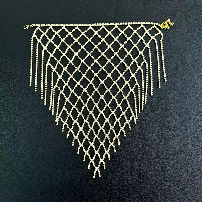 Enkelband accessoires Sexy volledige diamant mesh holle multi-layer modieuze strass enkelband Enkelband_voghion.com