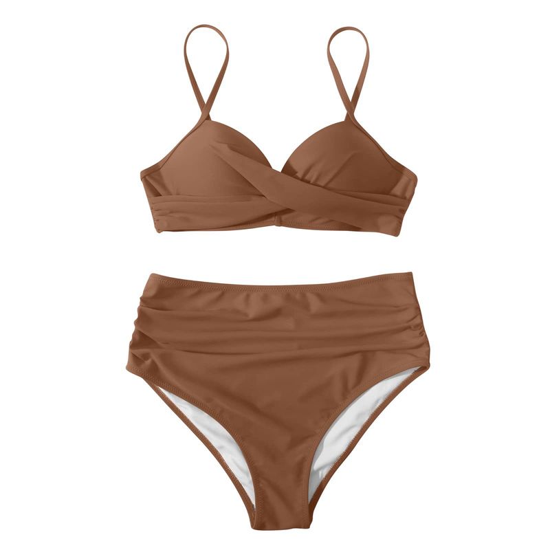 bikini Multicolor Leopard Print High Waist Tight Sexy Bikini_voghion.com