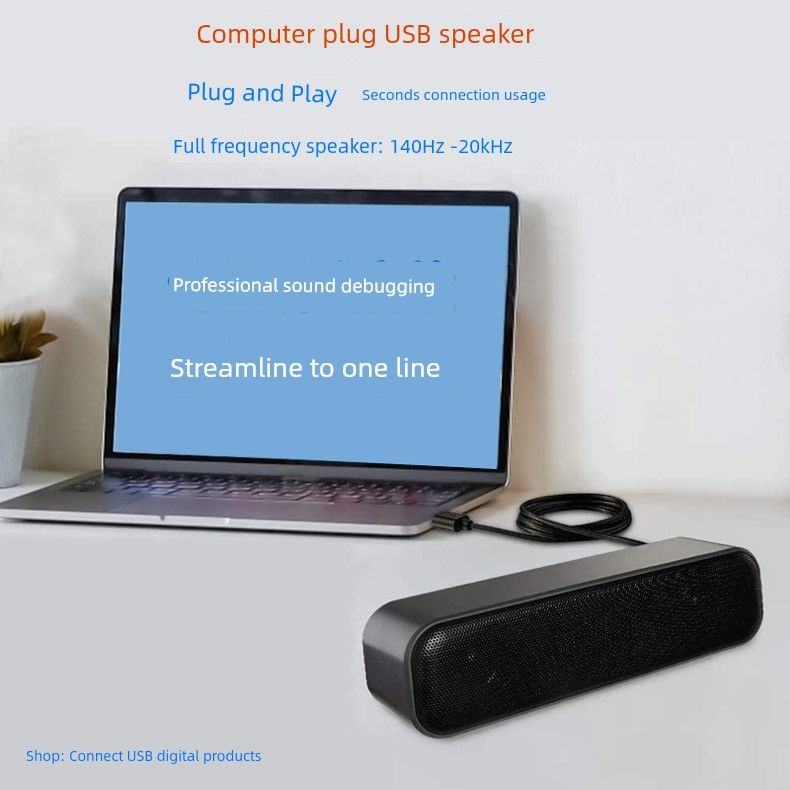USB Audio Computer Mini Desktop Impact Portable Notebook Built-in Sound Card For Home Speaker_voghion.com