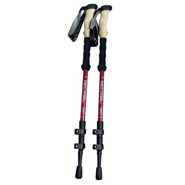 2 piezas bastones plegables para senderismo y trekking, bastones para marcha nórdica_voghion.com