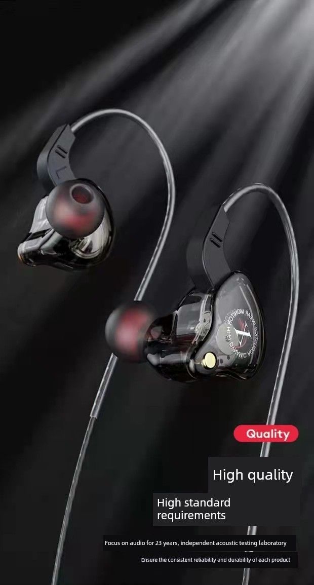 Fengge X2 Original 6d In-Ear 1.2 Mit Kopfhörer und 3 M langem Soundkartenmonitor ohne Mikrofon_voghion.com