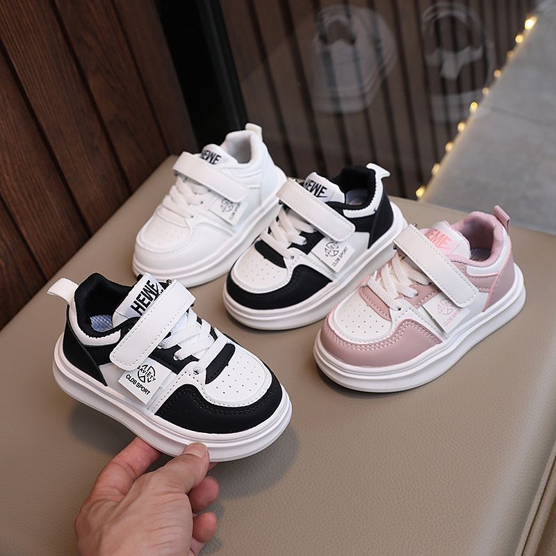 2025 Spring And Autumn New Children's Board Girls' Soft Soled Sports Boys' Anti Slip Running White Shoes, Casual Shoes_voghion.com