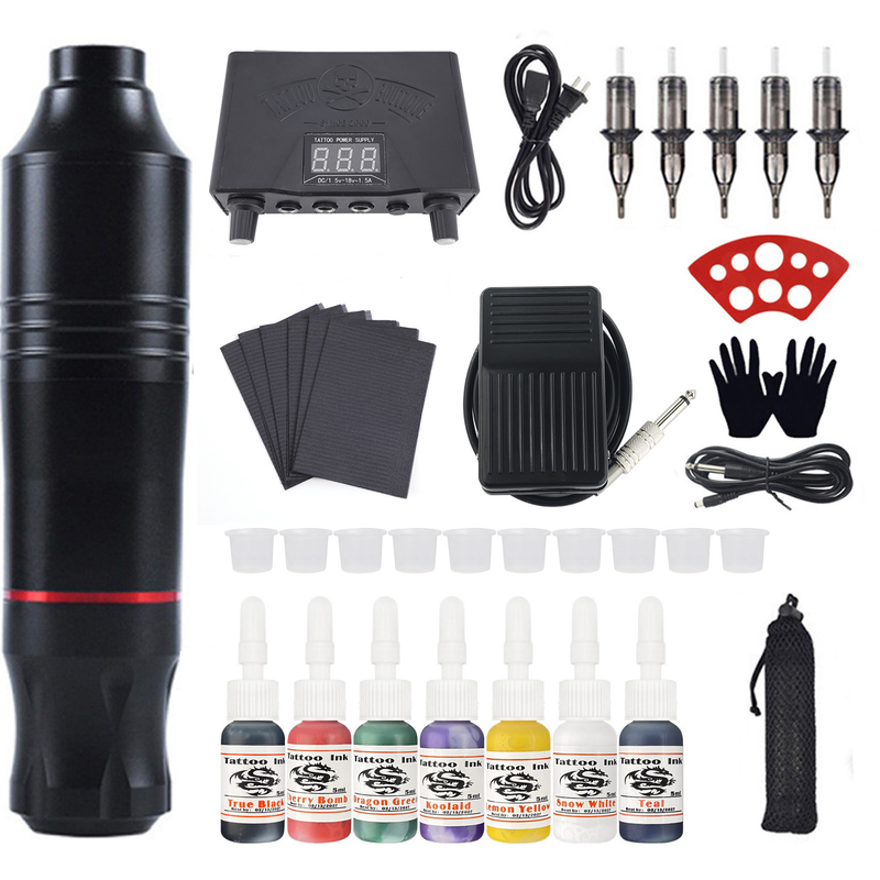 Blue Hole Motor Set Pen Schneiden, Mischen und Sticken Integrierte Maschine Ou Liang Tattoo Ausrüstung_voghion.com