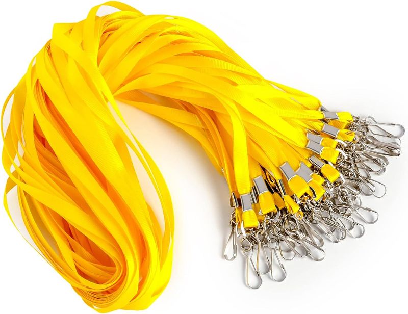 Amazon offre spéciale Badge d'identité, lanière de carte d'identité, Badge de sécurité, ruban, ceinture en Polyester, crochet rotatif, sangle de cou_voghion.com