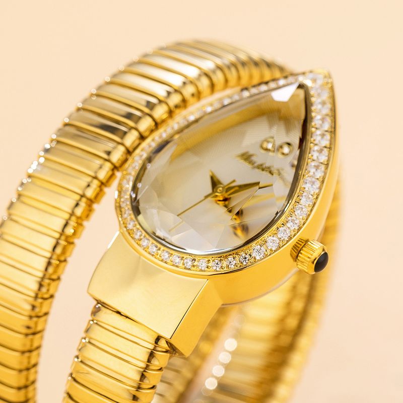 Orologio da polso da donna a forma di serpente, dal design unico, classico e squisito, intarsiato, nuovo in Europa e America, 2025_voghion.com