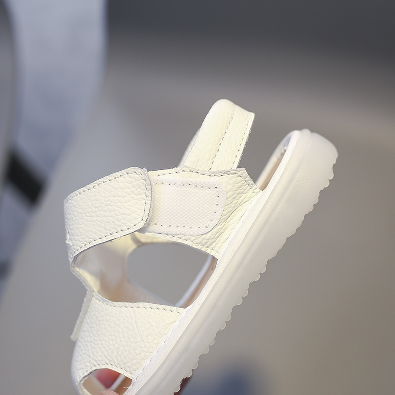 Mother&Kids Baby sandals Men's treasure leather breathable bag beach shoes soft soled non-slip toddler shoes_voghion.com