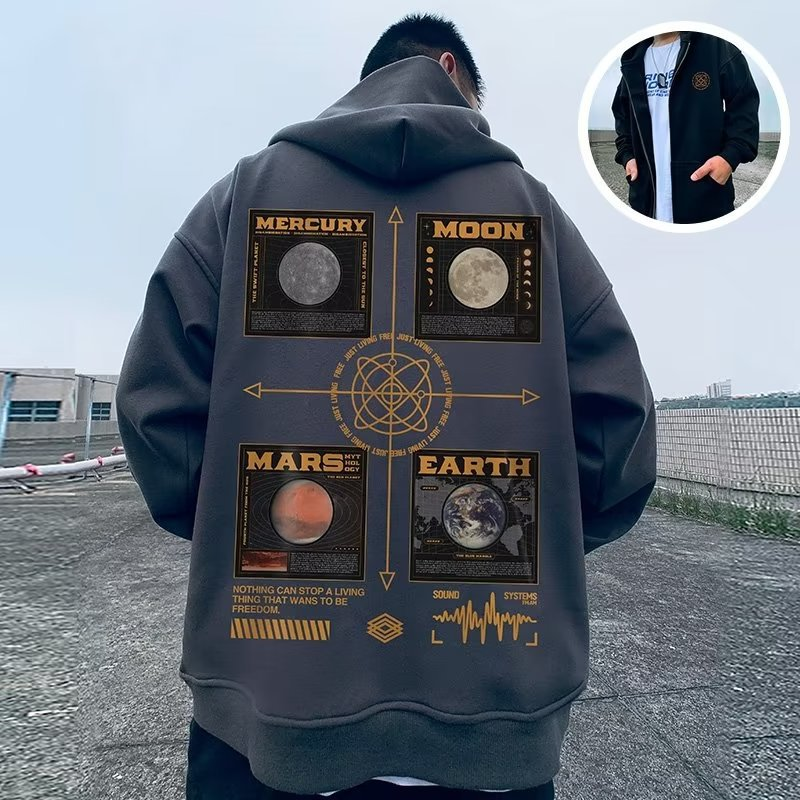 Sweater Men's Zipper Fat Oversize Hooded Large Cardigan Plus Size Coat Spring and Autumn 8XL_voghion.com