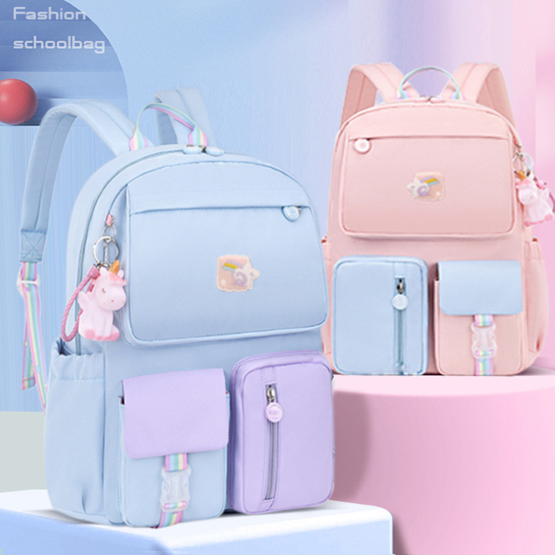 Elementary school girls, backpack boys, refrigerator door side open macaron, lightweight for grades 1-3 to 6_voghion.com