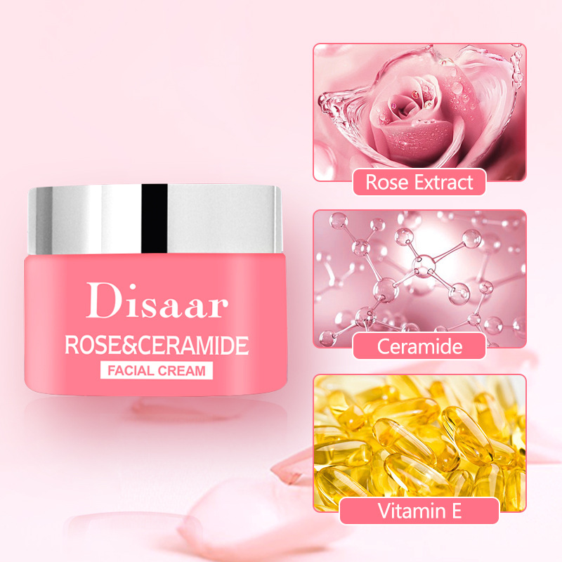Dissar Rose Moisturizing Brightening and Relaxing face cream_voghion.com