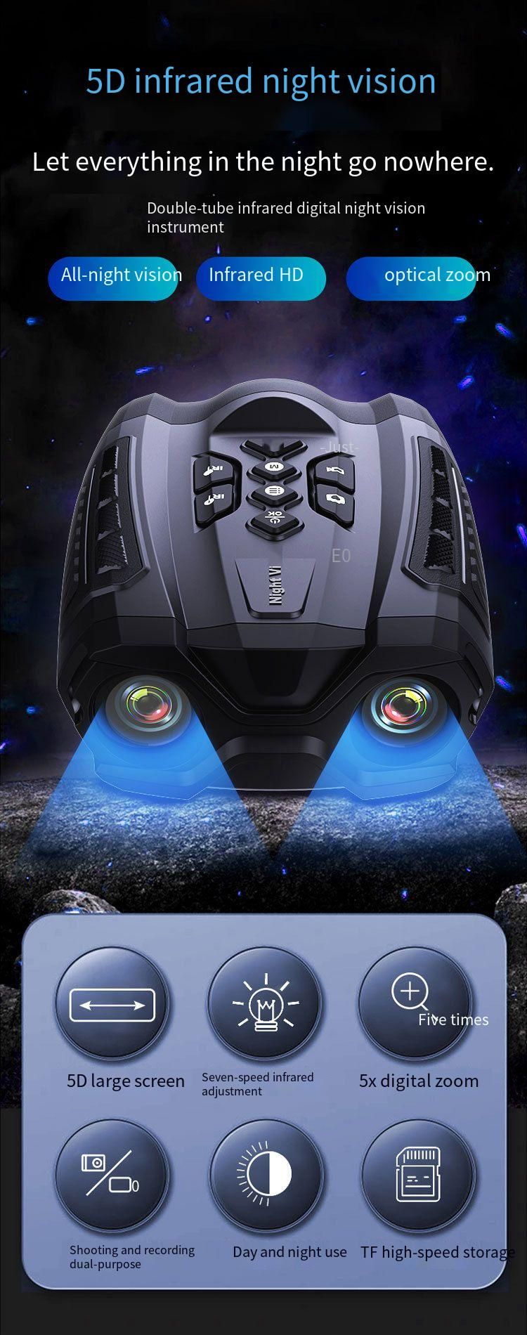 4K Outdoor Sport Gerät Infrarot Elektrische Teleskop Nachtsicht Recorder Kamera Nicht-Thermische_voghion.com