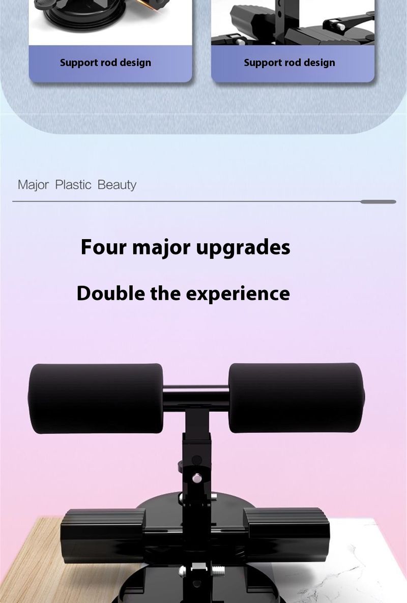 Fest installiertes Sit-Assist-Gerät, Saugnapf-Roller, Bauchmuskeltrainingsgerät, Sit-Up-Artefakt für den Haushalt_voghion.com