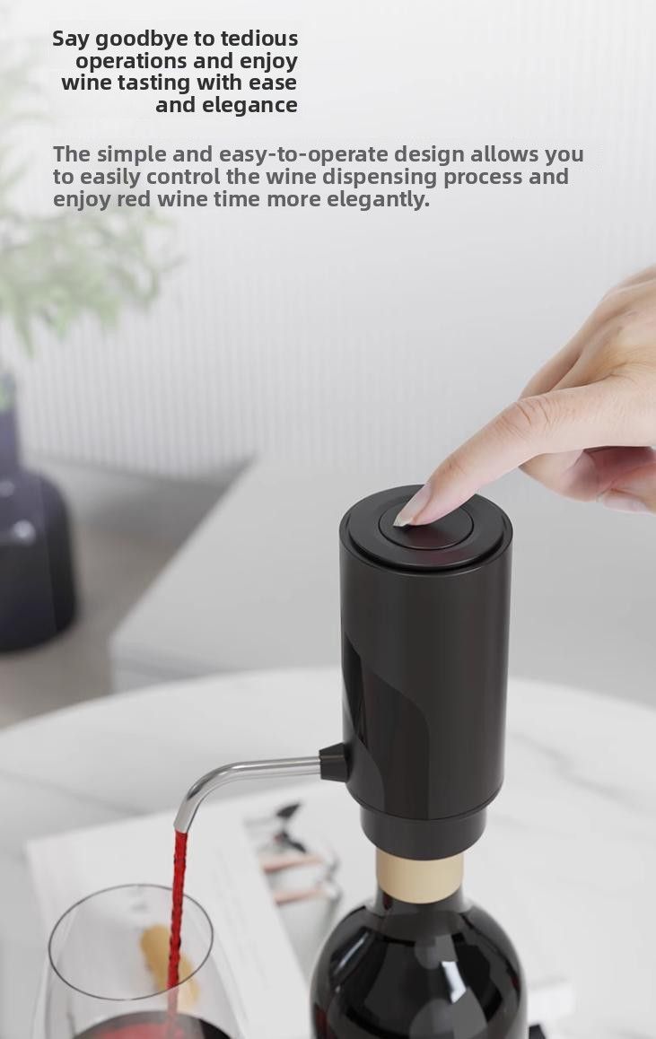 Nouveau modèle de distributeur automatique de pression d'air, décanteur à usage domestique, pompe électrique de style européen, verseur de vin_voghion.com