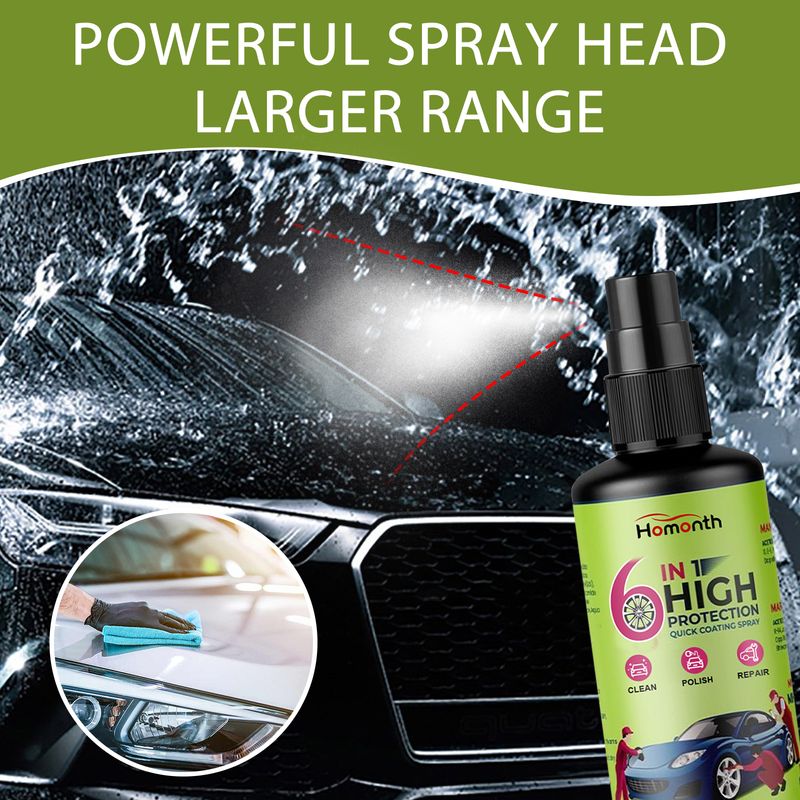 Homonth Car Coating Agent, Car Paint Waxing Coating Liquid Crystal Plating Crystal Spray Polishing Cleaning And Refurbishing Agent_voghion.com