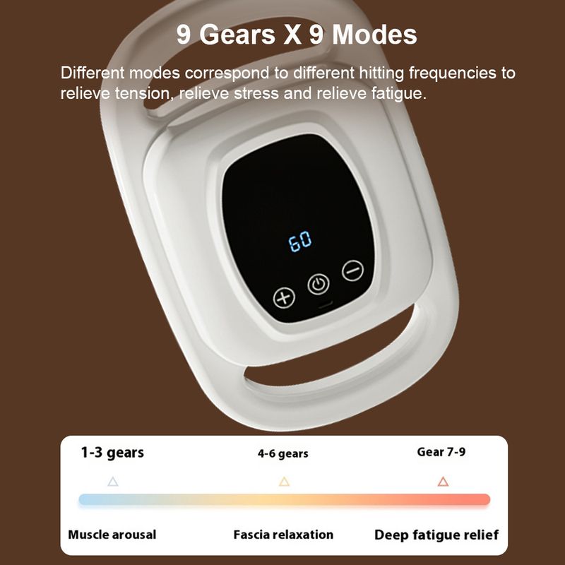 Fascia hatfejű pisztoly izomlazító masszírozó relief test nyak membrán Rob nyaki gerinc masszázs eszköz_voghion.com