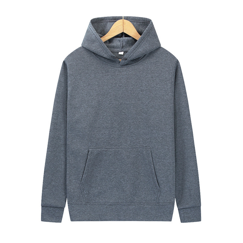 Men's And Women's Plain Hoodie Sweatshirt Fleece Multi-color Multi-size Autumn Winter Sportswear Factory Stock_voghion.com