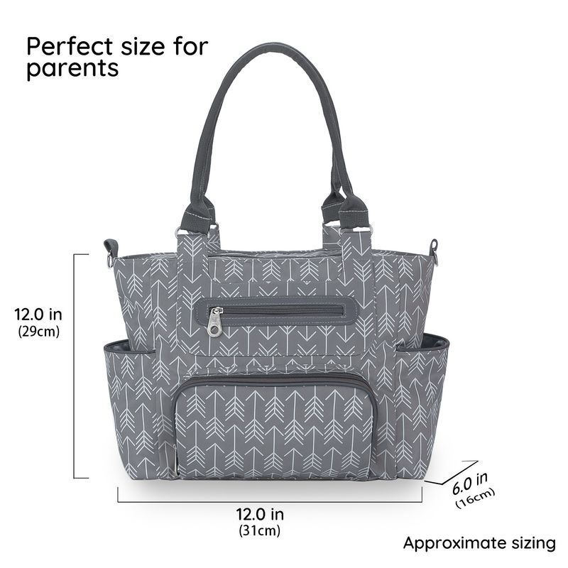 Aboutbaby Large Capacity 7-Piece Diaper Bag Set Multi-Functional Shoulder Tote With Spacious Compartments Stylish & Durable Polyester Travel Daily Use_voghion.com
