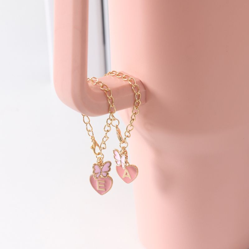 26 angļu burti butterfly mark oil drop Stanley cup ķēdes nosaukuma identifikācijas piederumi_voghion.com