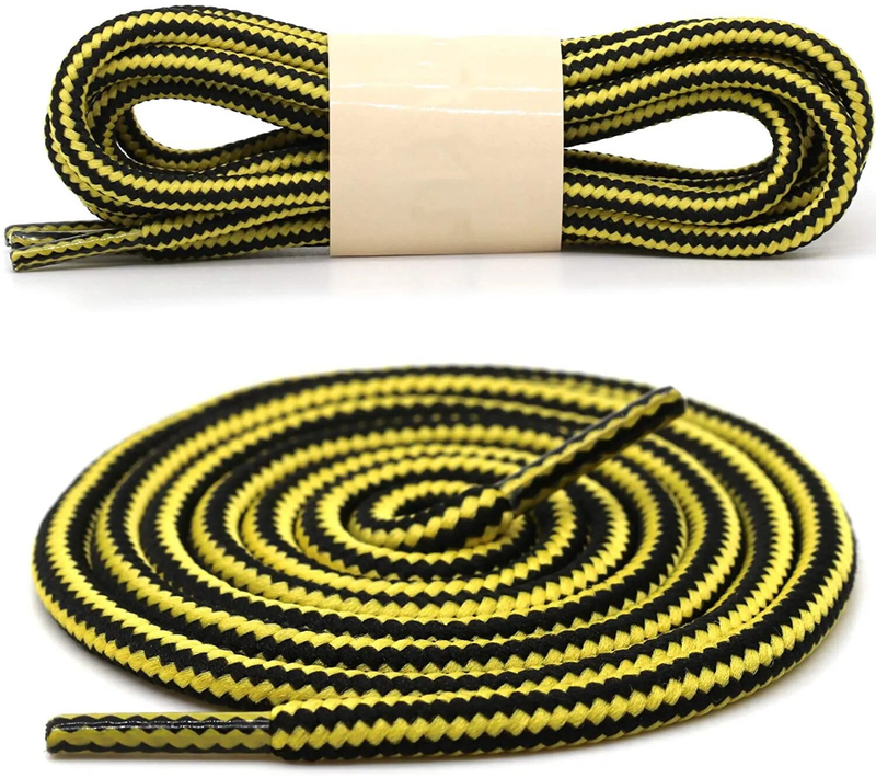 1 paio 18 colori a righe doppio colore lacci per scarpe rotondi scarpe da ginnastica per esterni lacci in cotone stivali lacci per scarpe 70 cm 90 cm 120 cm_voghion.com