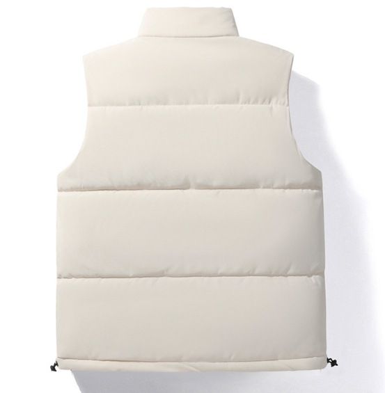 Gilet coordinato con stampa alla moda da uomo, in cotone e piumino, marchio di moda Y2K_voghion.com