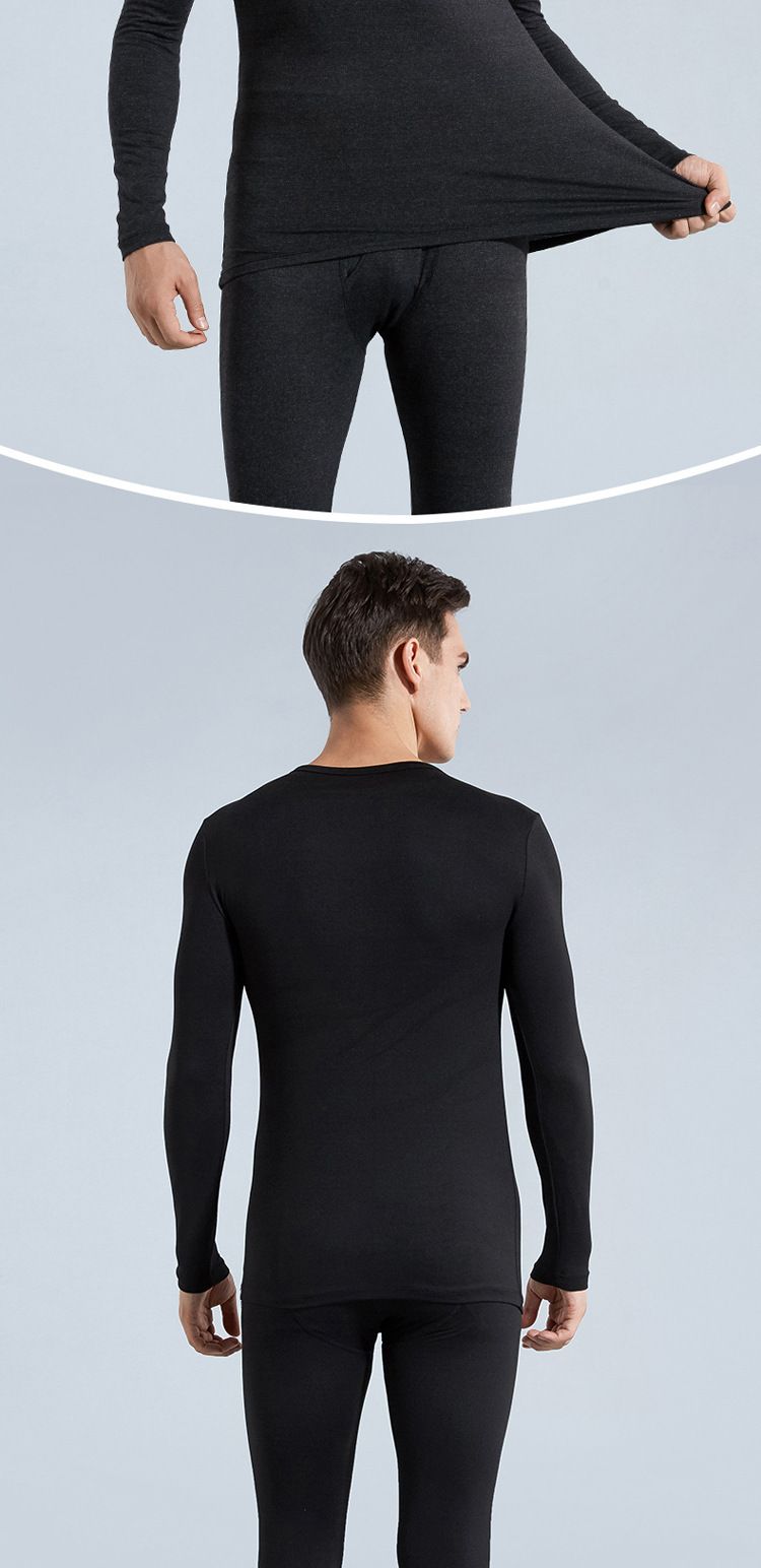 Thermal Underwear Set For Men & Women - Fleece Lined Warm Base Layer, Soft & Breathable Long Sleeve Tops & Pants, All-Season Comfort_voghion.com