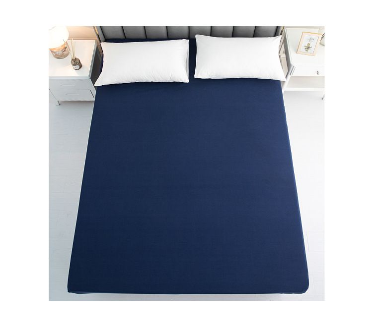 Home Garden Solid Color Sanded Pocket Bedspreads And Fitted Sheets_voghion.com