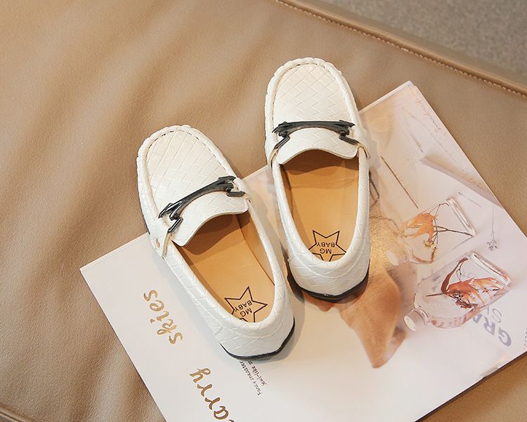 Korean version children's casual spring autumn 2024, new style of one foot pedal Lefu shoes, trendy for middle-aged boys_voghion.com