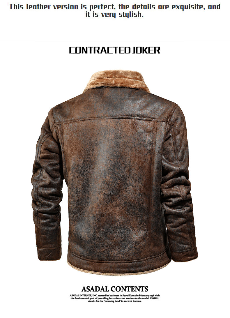 Herrenbekleidung neue Herbst- und Winterjacke für Herren mit integriertem Pelz und Plüschfell, Arbeitskleidung, lässige Herrenjacke, Fabrikgroßhandel_voghion.com
