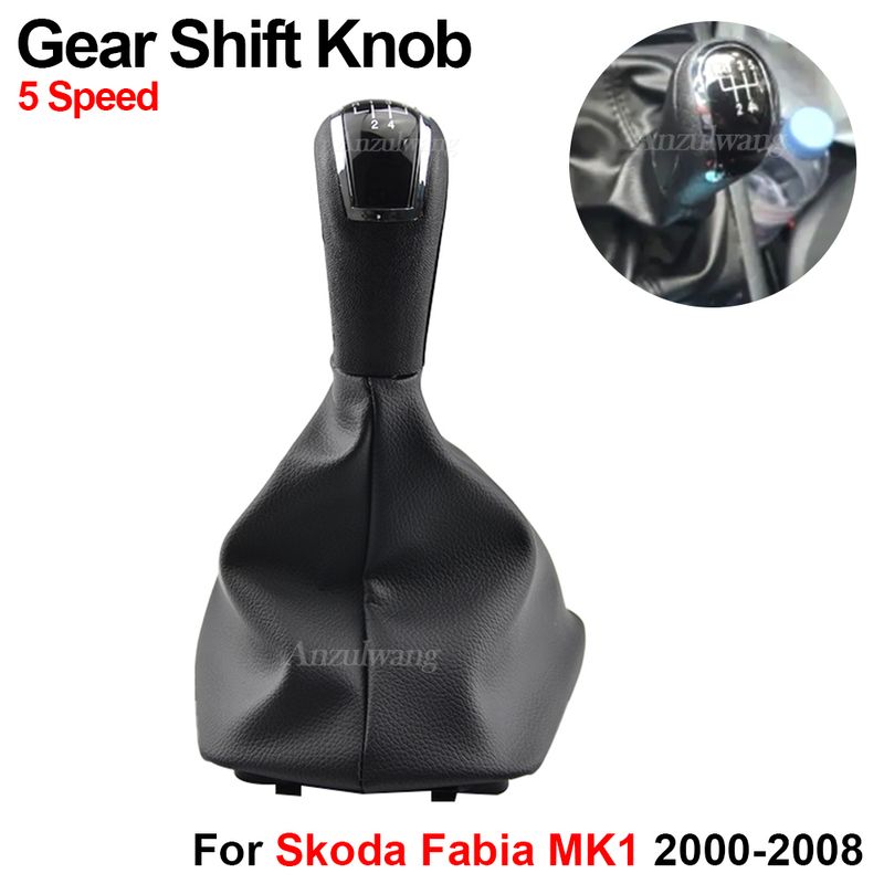Staubschutzhülle für den Schalthebel des Skoda Fabia 1 2000–2008, manuelle Getriebe-Stick-Griff-Hebel-Wechselknopf-Abdeckung_voghion.com
