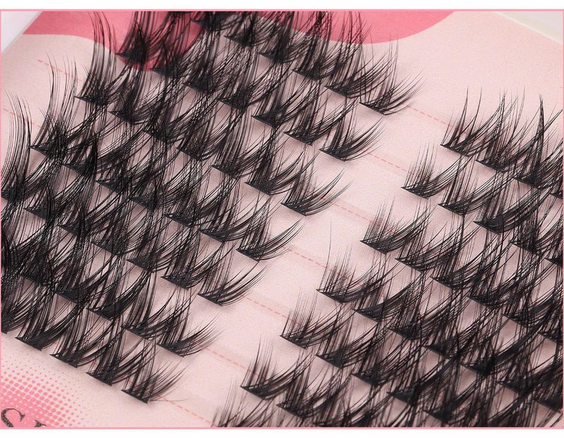 False Eyelashes Eyelash Book DIY Segmented Eyelashes False Eyelashes D Curve Thick Curling 30D40D60D Single Cluster Hair_voghion.com
