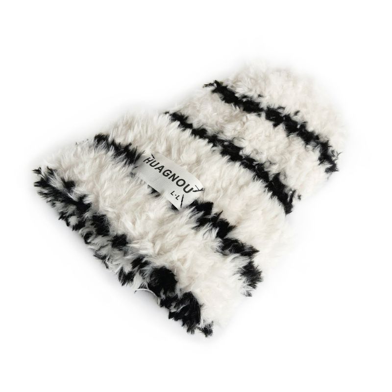 Cappello di lana da donna con etichetta Cat Brother, nuovo, lavorato a maglia, autunno inverno, caldo e spesso, in peluche, versione coreana_voghion.com