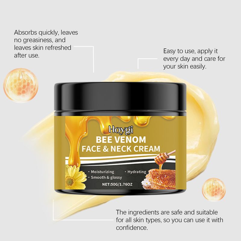 HOYGI Bee Venom Firming Moisturizing Voedt de huid mild, hydrateert en verheldert Dagelijkse huidverzorging Gezichtscrème_voghion.com