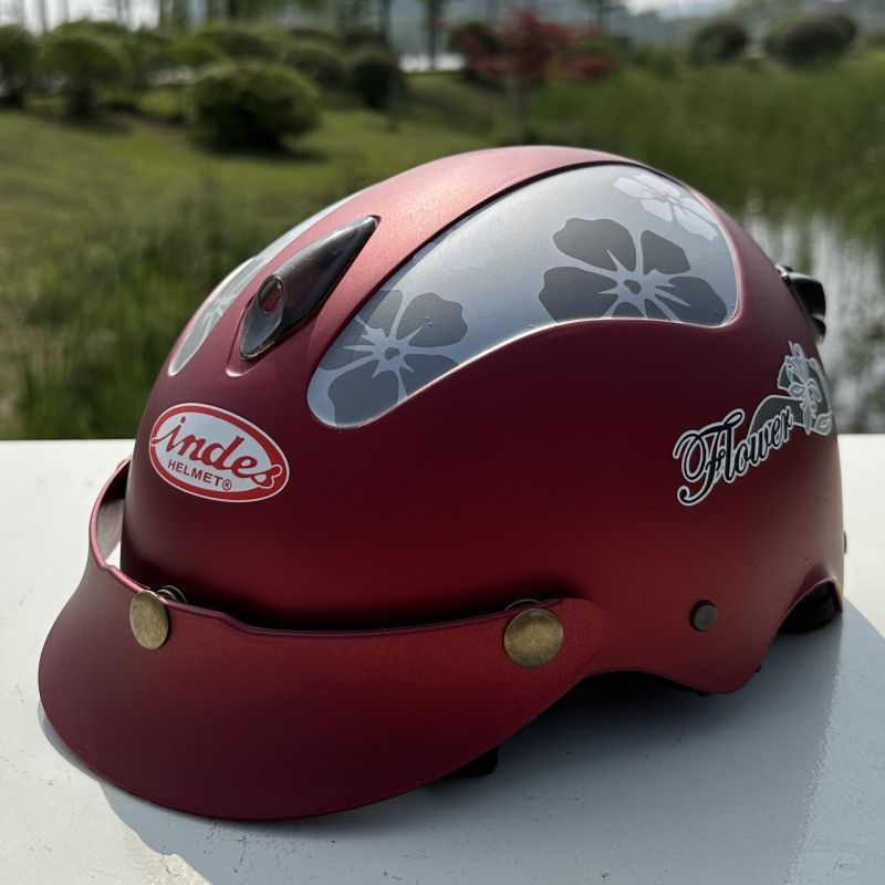 Jugend Schüler Elektromotorrad Liicht Atmungsaktiv Sonneschutz Summer Fréijoer an Hierscht Hallefhelm Belëftung_voghion.com