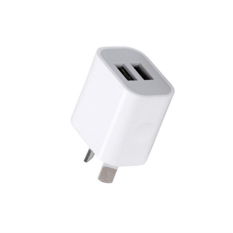 5V2.1A 6th Generation Mobile Phone USB Travel Charger Australian Standard Dual Port Adapter_voghion.com