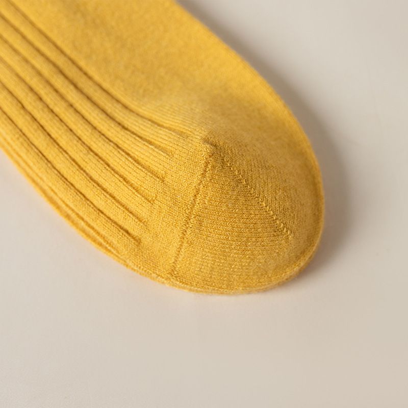 Nuovi calzini in cashmere autunnali e invernali per le donne, calzini in pile in stile giapponese, calzini da donna a tubo centrale tinta unita, calzini in cashmere fatti a mano con doppia cucitura_voghion.com