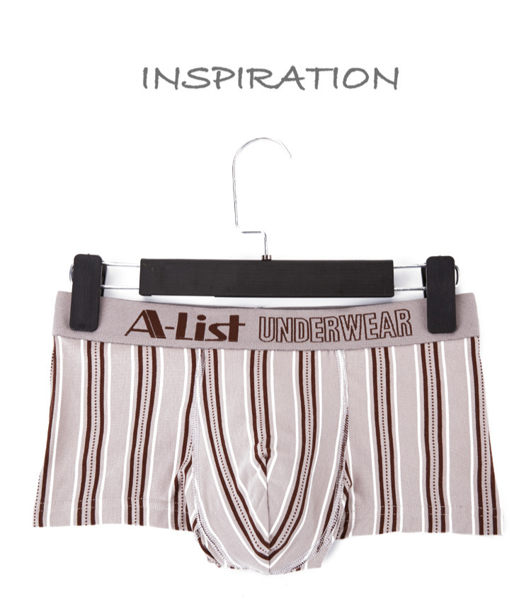 Erkek İç Giyim Çizgili Pamuklu Boksörler Boksörler Boxer Pantolon Trendy Üretici Toptan Satış_voghion.com