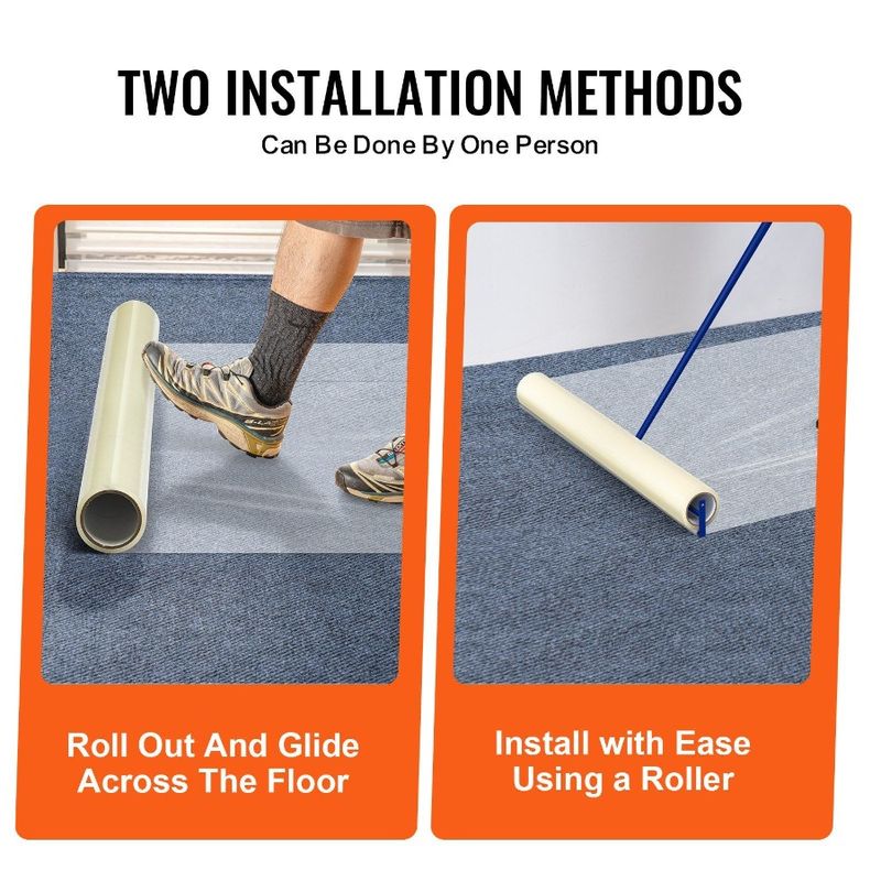 Film Shield 200' C Backing And Adhesive Carpet Surface 24 X Adhesive Floor Installation With Polyethylene Self Protection Easy_voghion.com