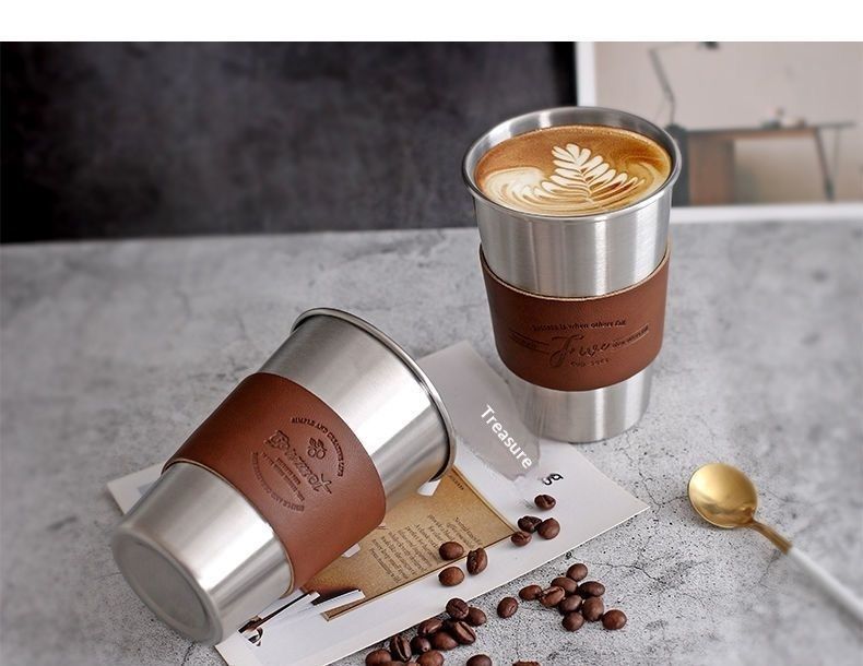 QFV50704555550<== Printed Stainless Steel 304 Water Coffee Outdoor Camping Insulated Cup Set Gift Thermal Vintage Portable_voghion.com