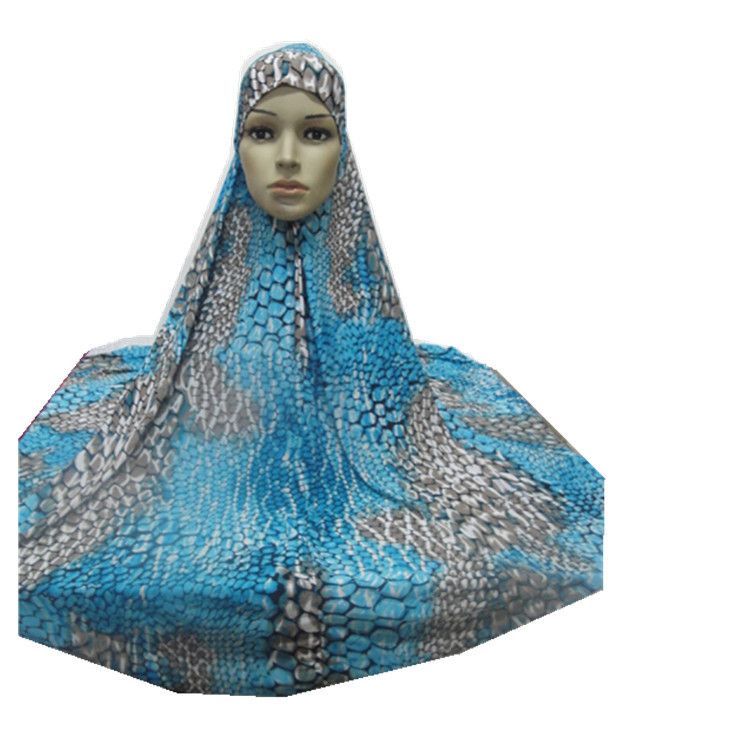 Domestic Ice Silk Printed Colorful Flower Cloth Headband H026_voghion.com
