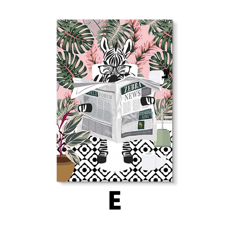 Nordic INS Style Floral Living Decorative Fresh Entrance Canvas Core Niche Cozy Dining Room Hanging Painting_voghion.com